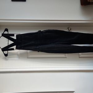 Topshop Black denim overalls in waist size 30
